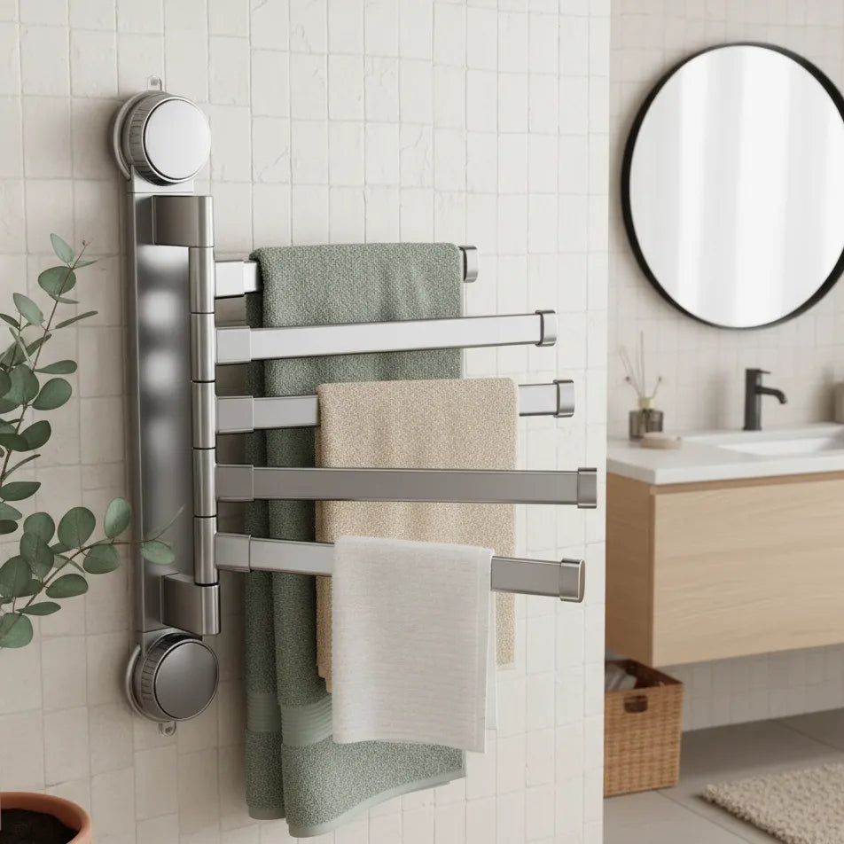 Porte Serviette Mural Pivotant