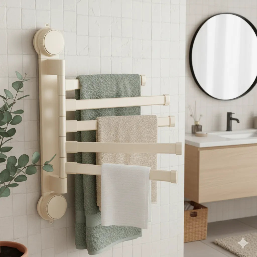 Porte Serviette Mural Pivotant